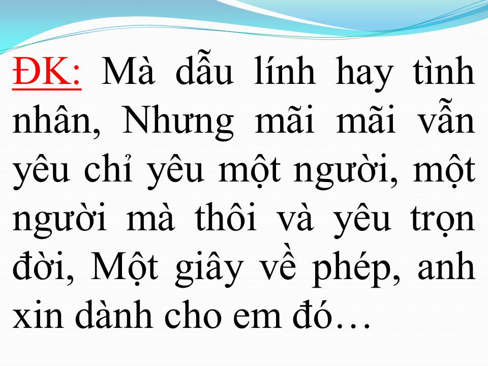 Lời bài hát MỘT TRĂM PHẦN TRĂM