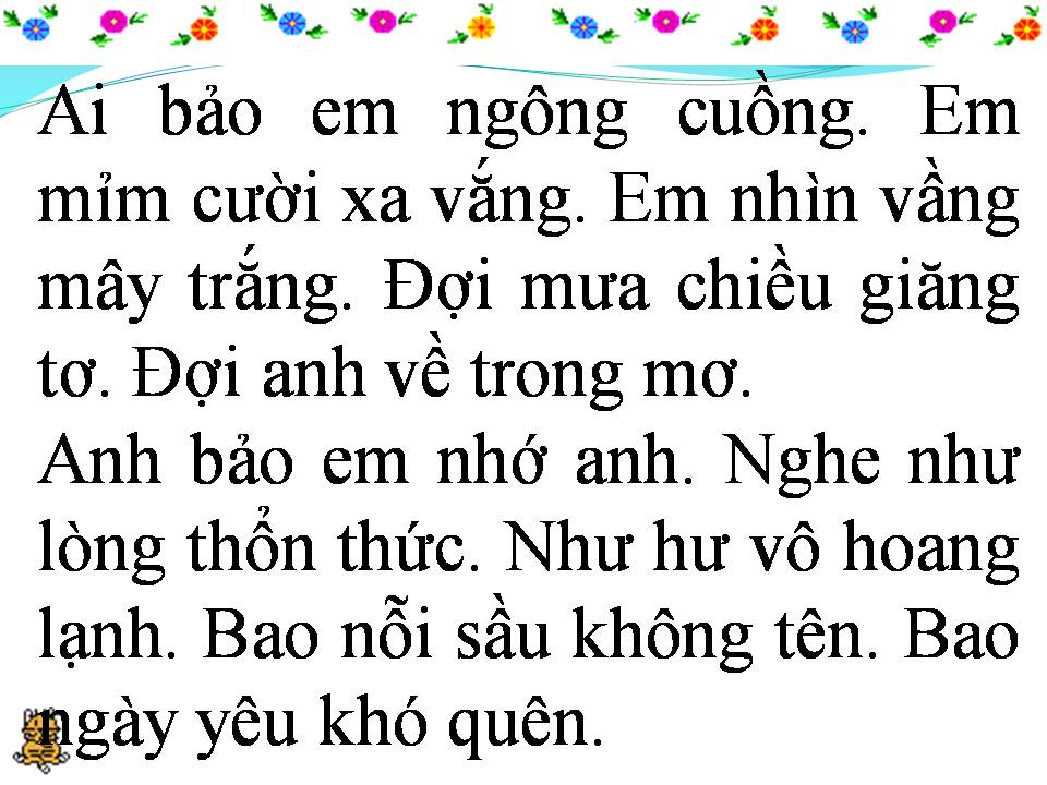 Lời bài hát AI BẢO EM DẠY KHỜ