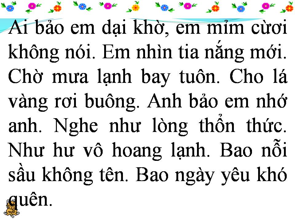 Lời bài hát AI BẢO EM DẠY KHỜ