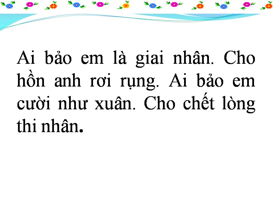 Lời bài hát AI BẢO EM LÀ GIAI NHÂN