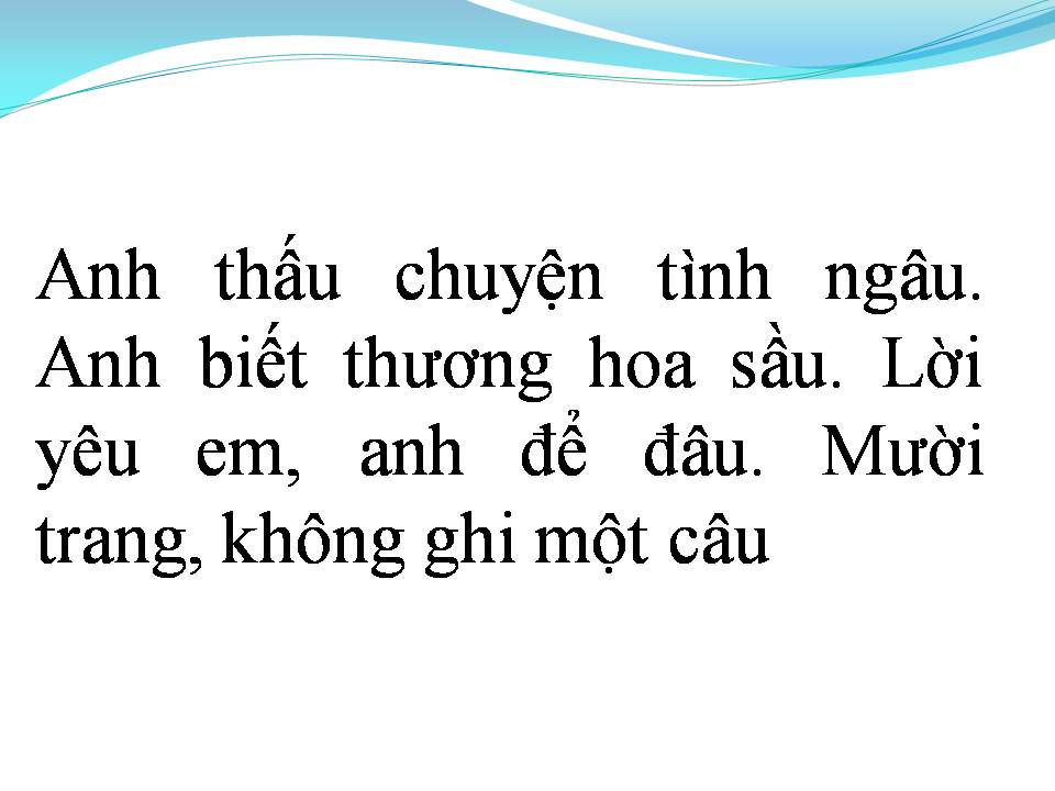 Lời bài hát AI BIỂU ANH LÀM THINH
