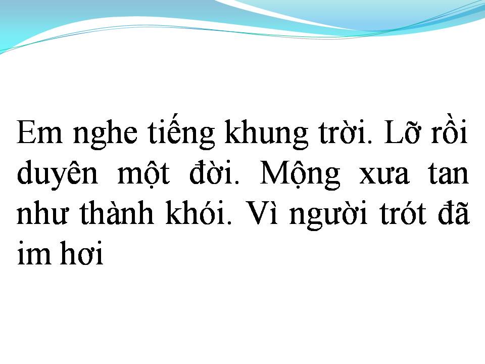 Lời bài hát AI BIỂU ANH LÀM THINH