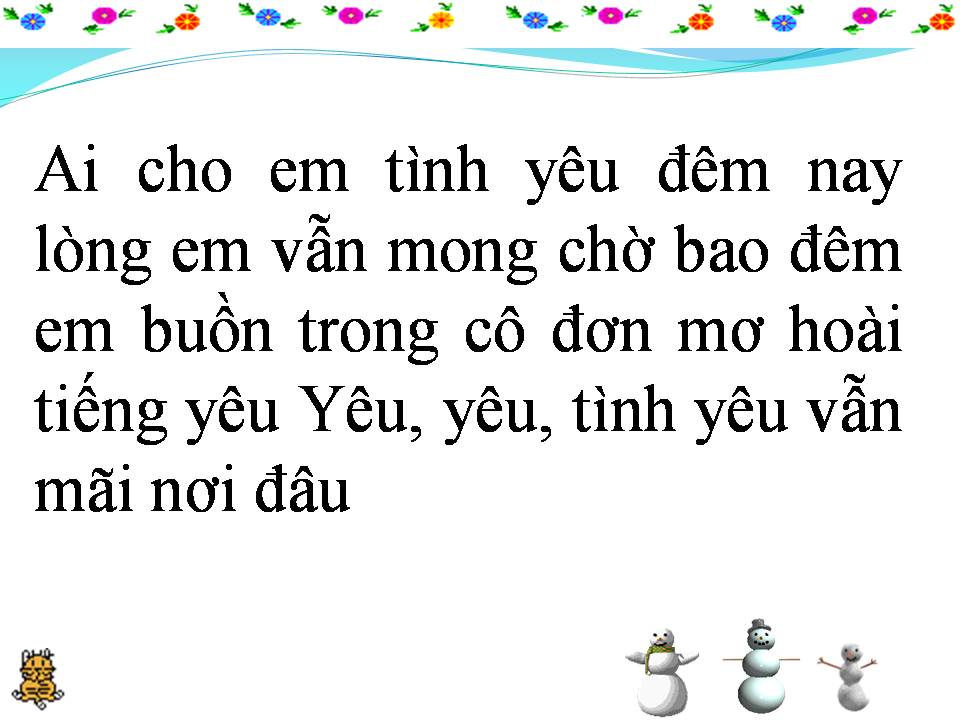Lời bài hát AI CHO EM TÌNH YÊU