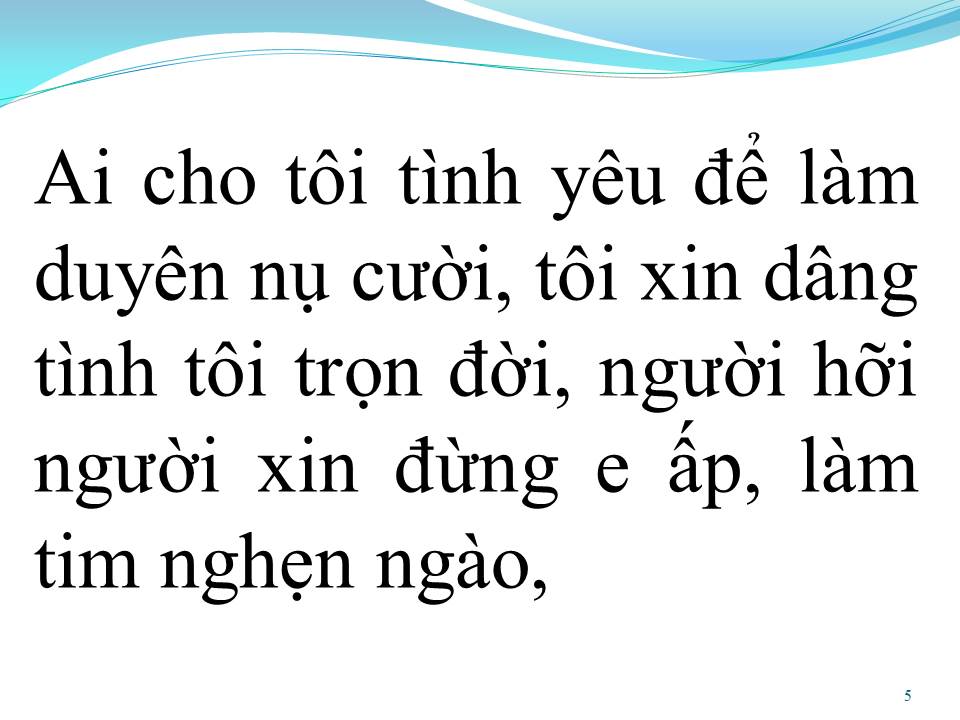 Lời bài hát AI CHO TÔI TÌNH YÊU