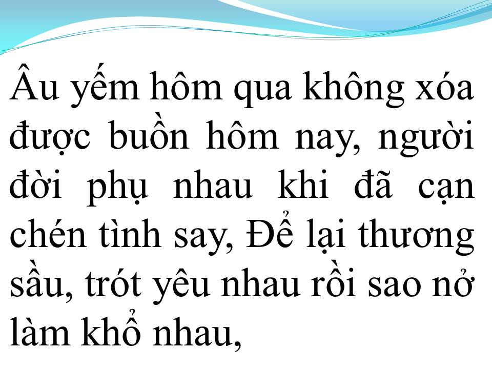 Lời bài hát AI KHỔ VÌ AI