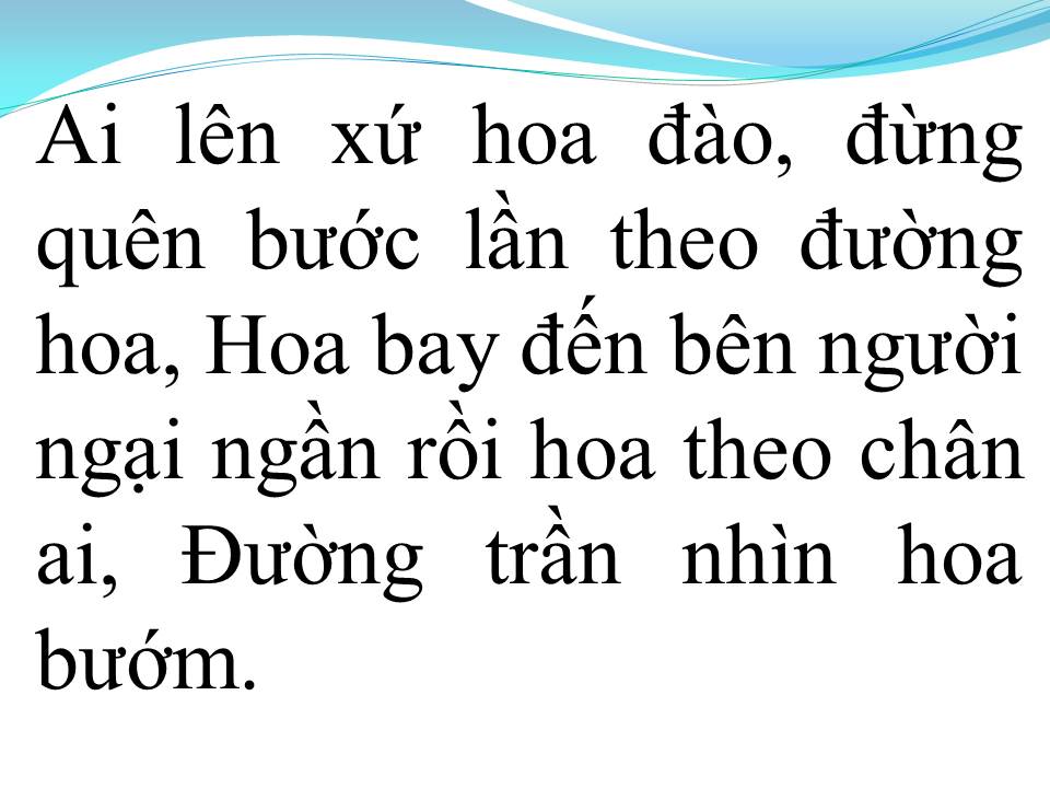 Lời bài hát AI LÊN XỨ HOA ĐÀO