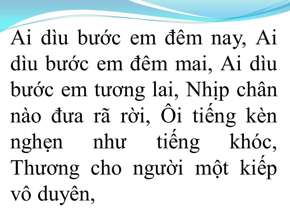 Lời bài hát AI NÓI YÊU EM ĐÊM NAY