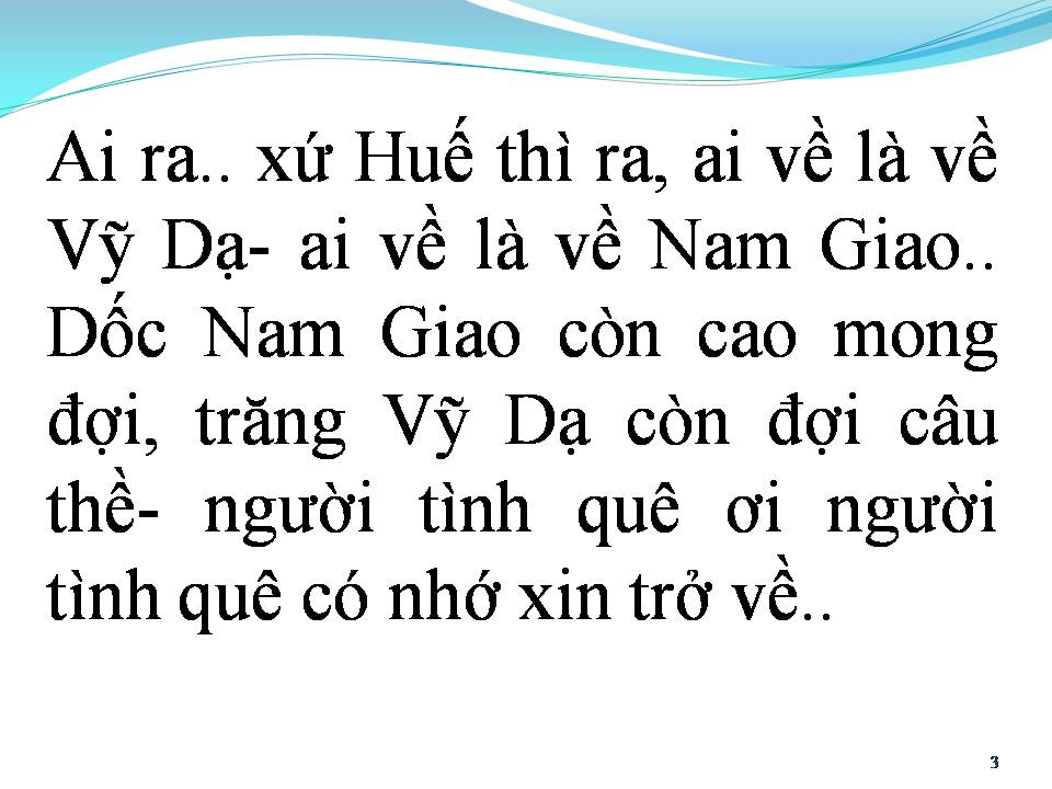 Lời bài hát AI RA XỨ HUẾ