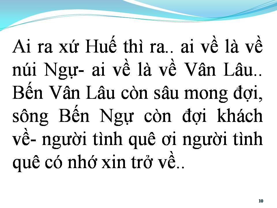 Lời bài hát AI RA XỨ HUẾ