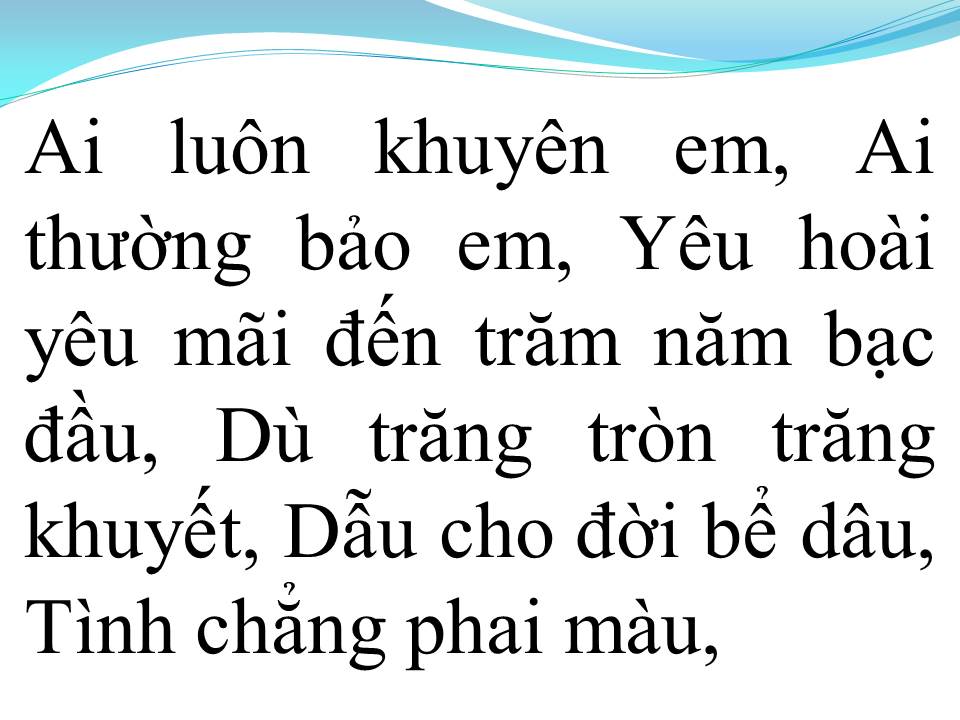 Lời bài hát AI THƯƠNG YÊU EM