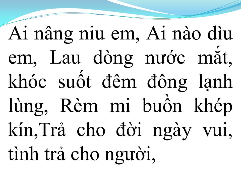 Lời bài hát AI THƯƠNG YÊU EM
