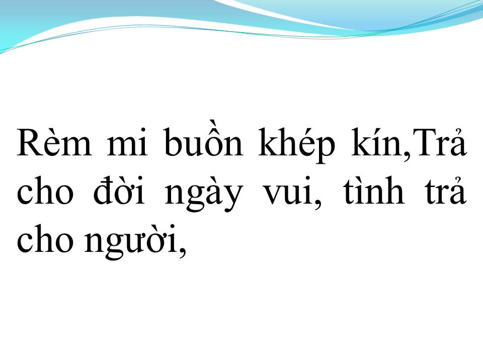 Lời bài hát AI THƯƠNG YÊU EM