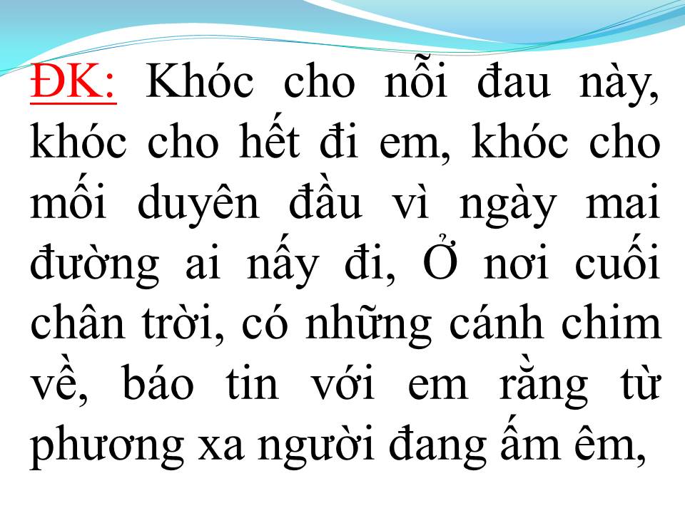 Lời bài hát ÁNG MÂY BUỒN