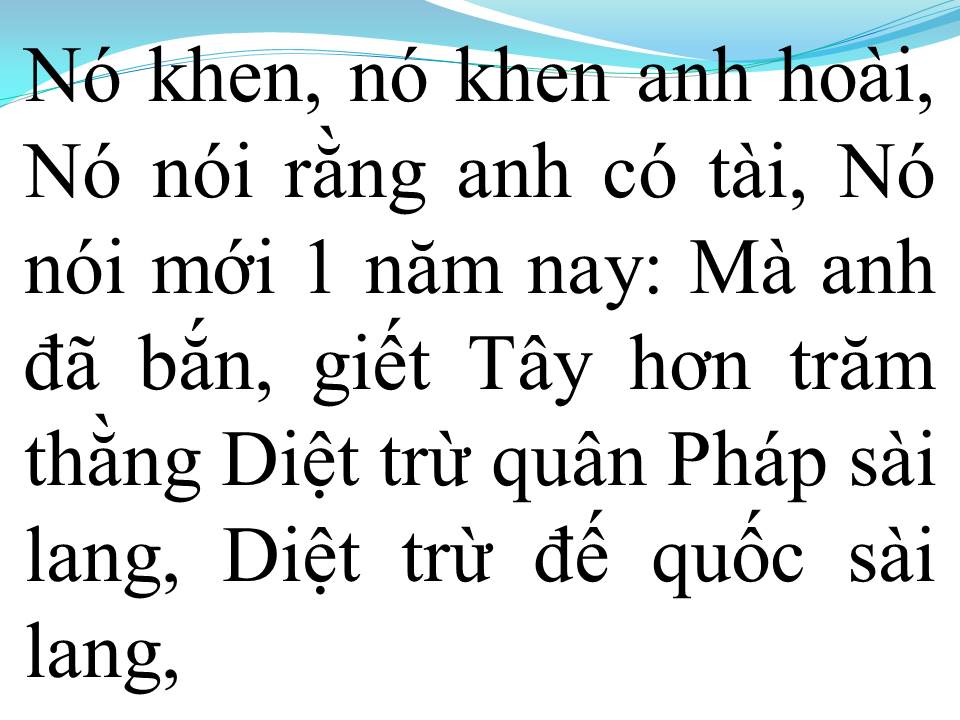 Lời bài hát ANH BA HƯNG