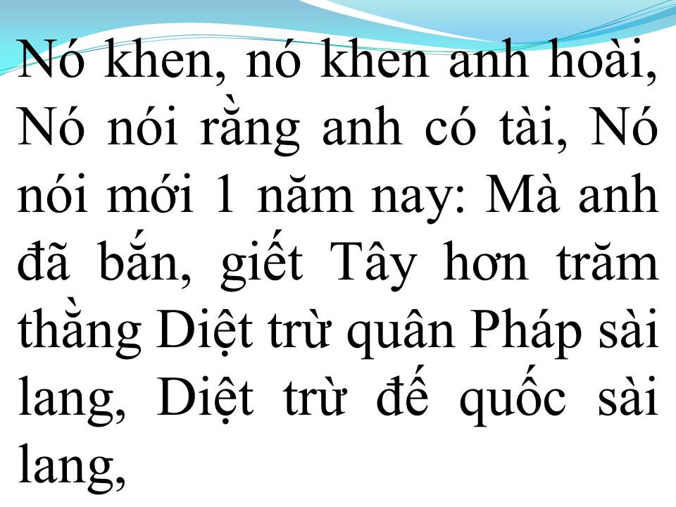 Lời bài hát ANH BA HƯNG