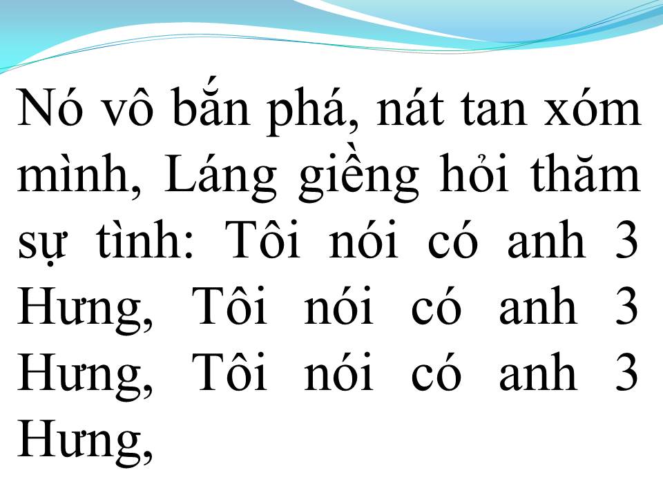 Lời bài hát ANH BA HƯNG