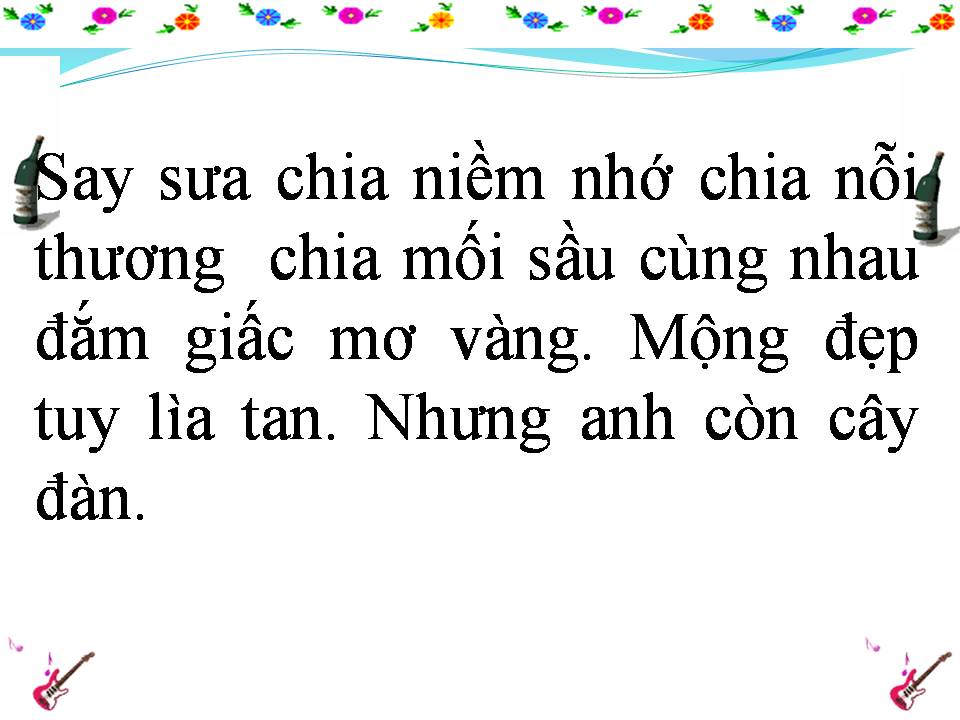 Lời bài hát ANH CÒN CÂY ĐÀN