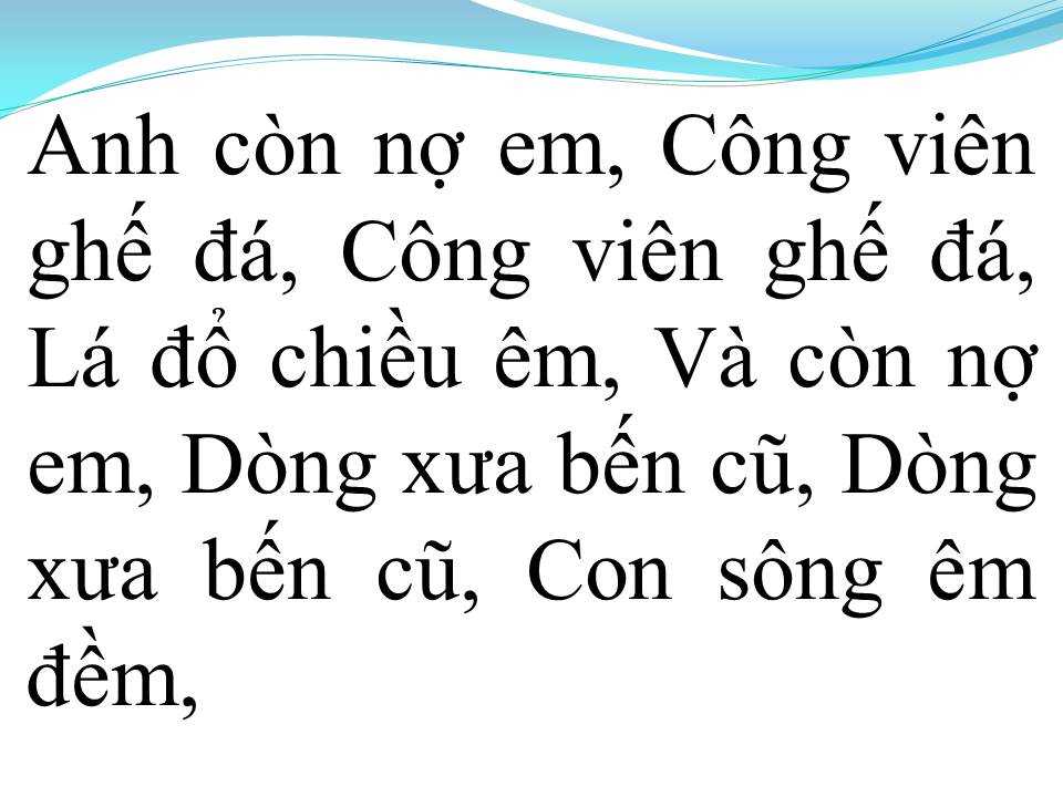 Lời bài hát ANH CÒN NỢ EM