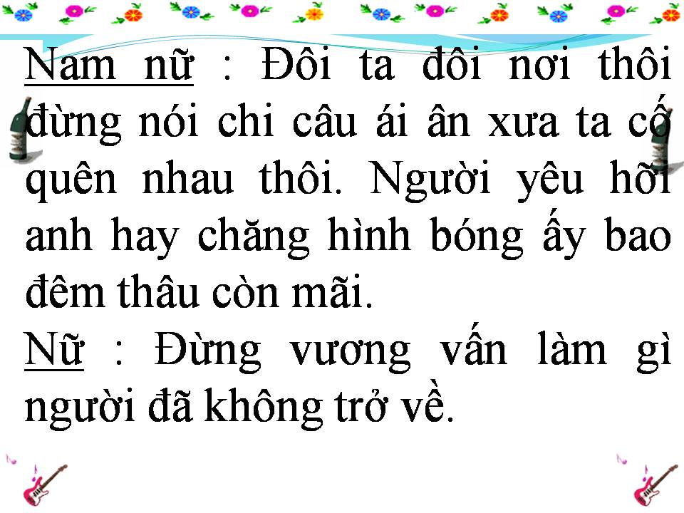 Lời bài hát ANH CỐ QUÊN EM