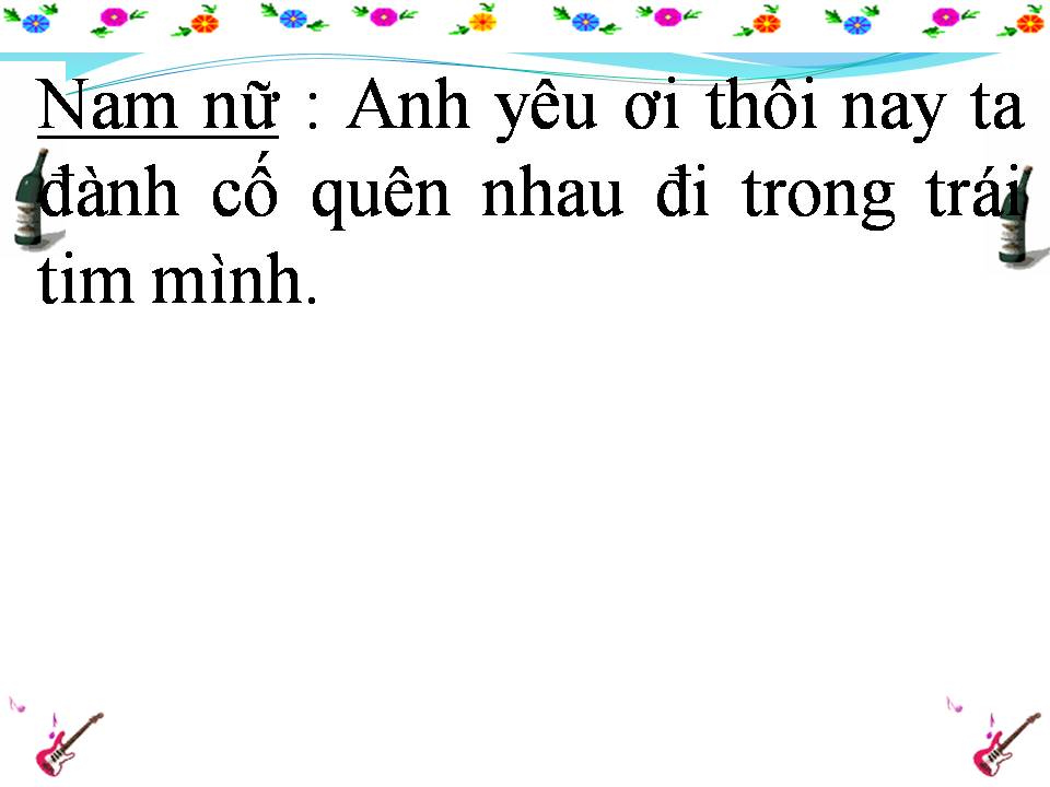 Lời bài hát ANH CỐ QUÊN EM