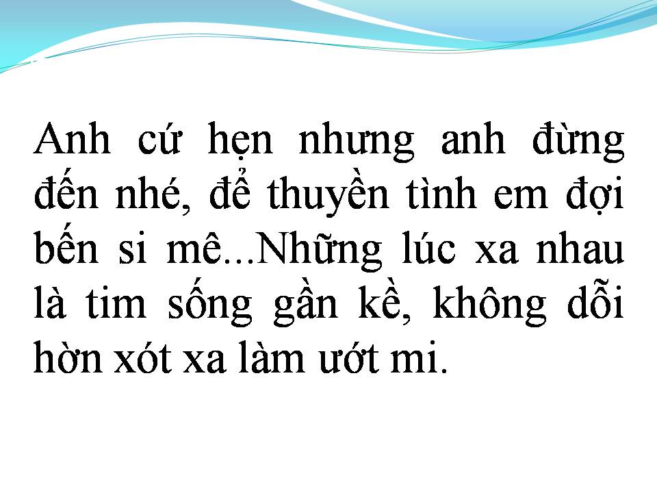 Lời bài hát ANH CỨ HẸN