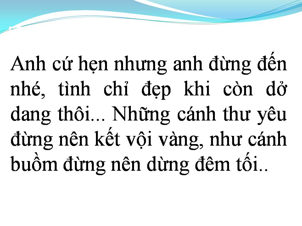 Lời bài hát ANH CỨ HẸN