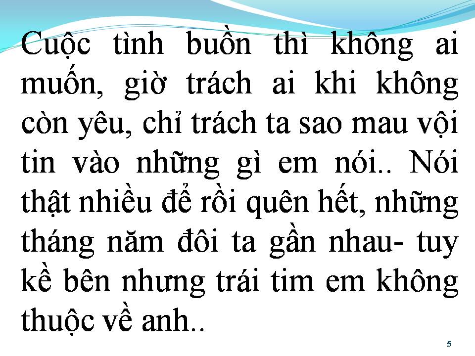 Lời bài hát ANH CHỈ LÀ HÌNH BÓNG CỦA NGƯỜI KHÁC