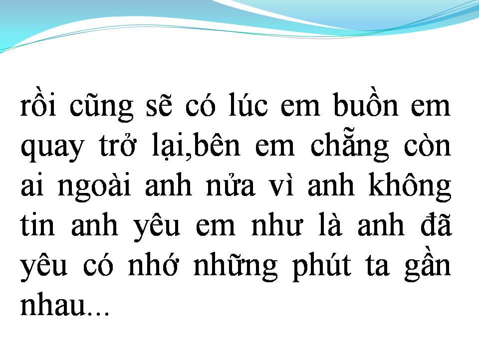 Lời bài hát ANH CHÍNH LÀ NGƯỜI EM YÊU