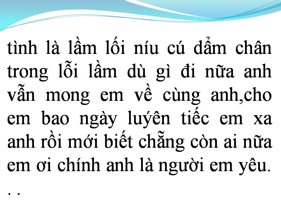 Lời bài hát ANH CHÍNH LÀ NGƯỜI EM YÊU
