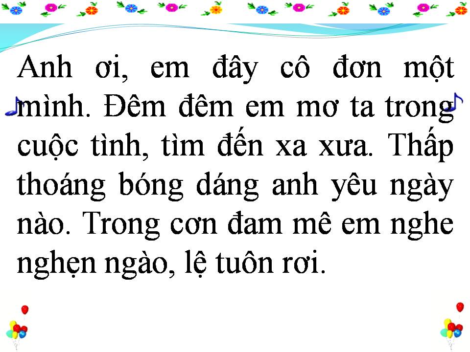 Lời bài hát ANH CHO EM ĐẮM SAY