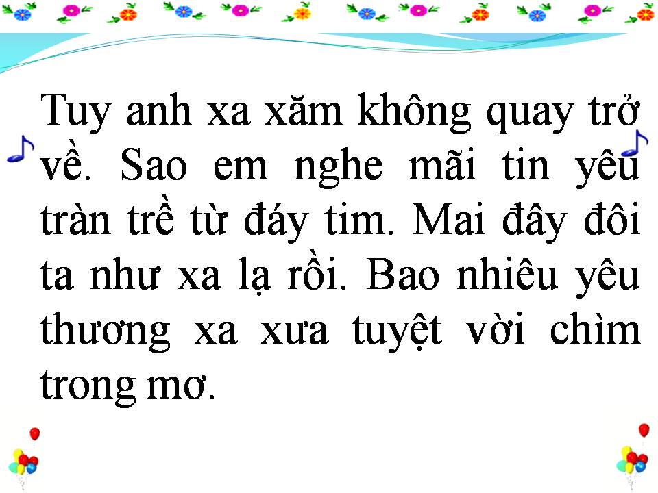 Lời bài hát ANH CHO EM ĐẮM SAY