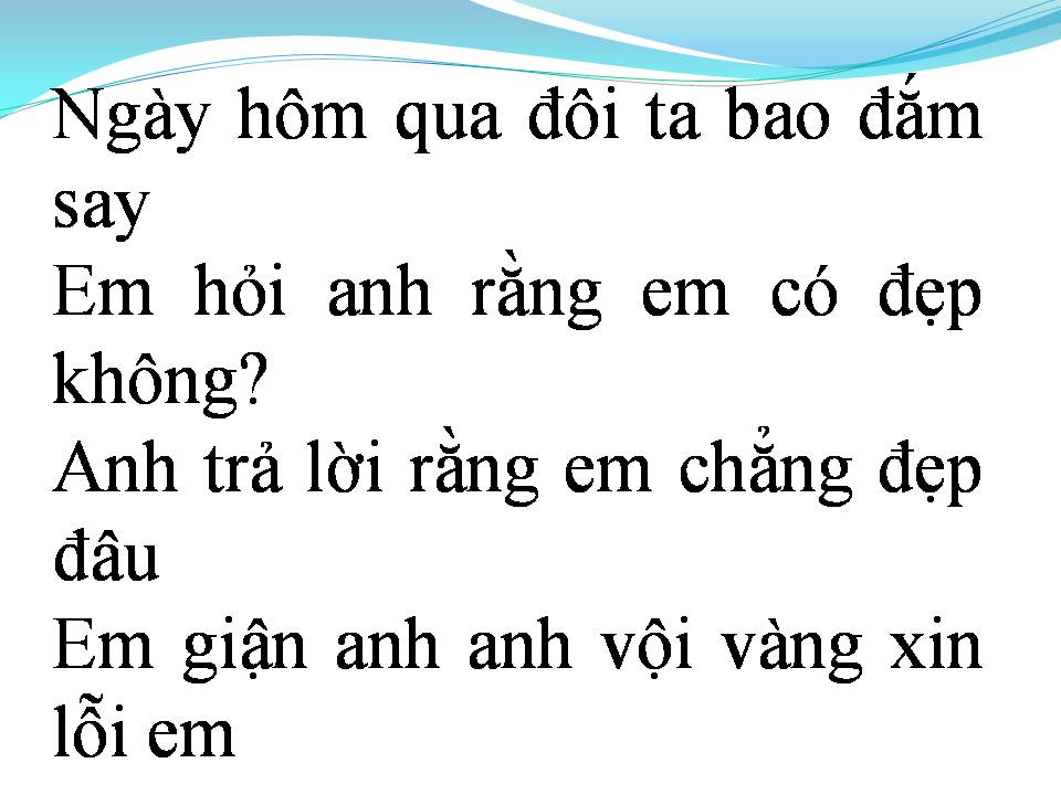 Lời bài hát ANH CHƯA NÓI HẾT