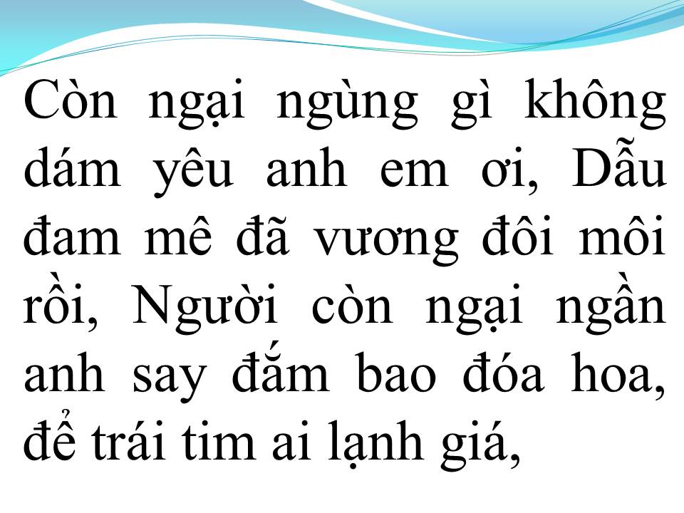 Lời bài hát ANH ĐÃ HIỂU TÌNH EM