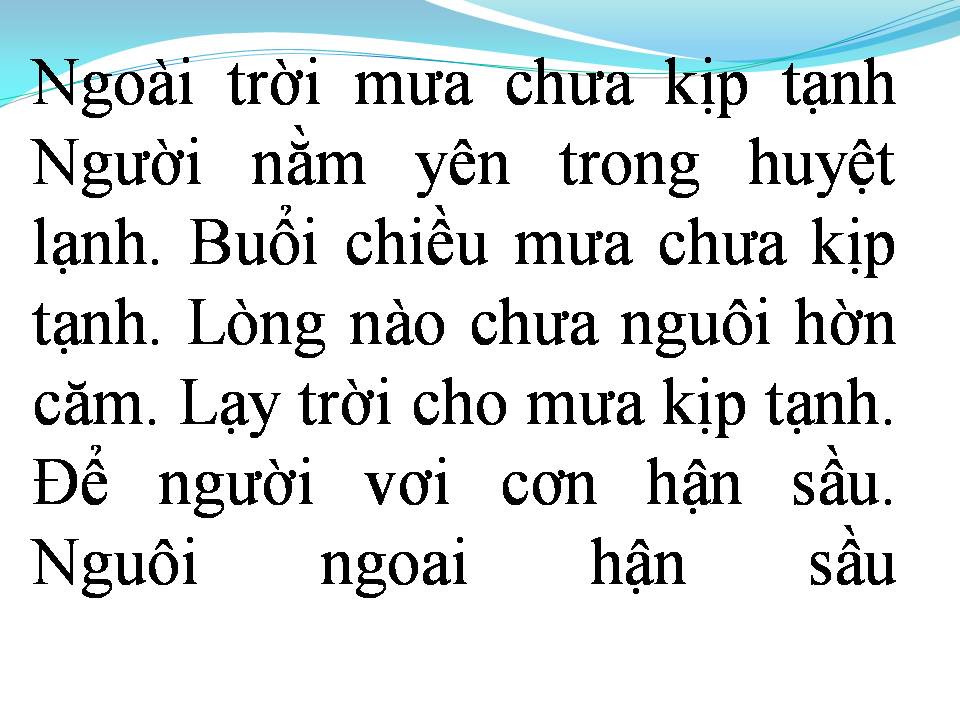 Lời bài hát ANH ĐÃ NGỦ YÊN TRÊN QUÊ HƯƠNG