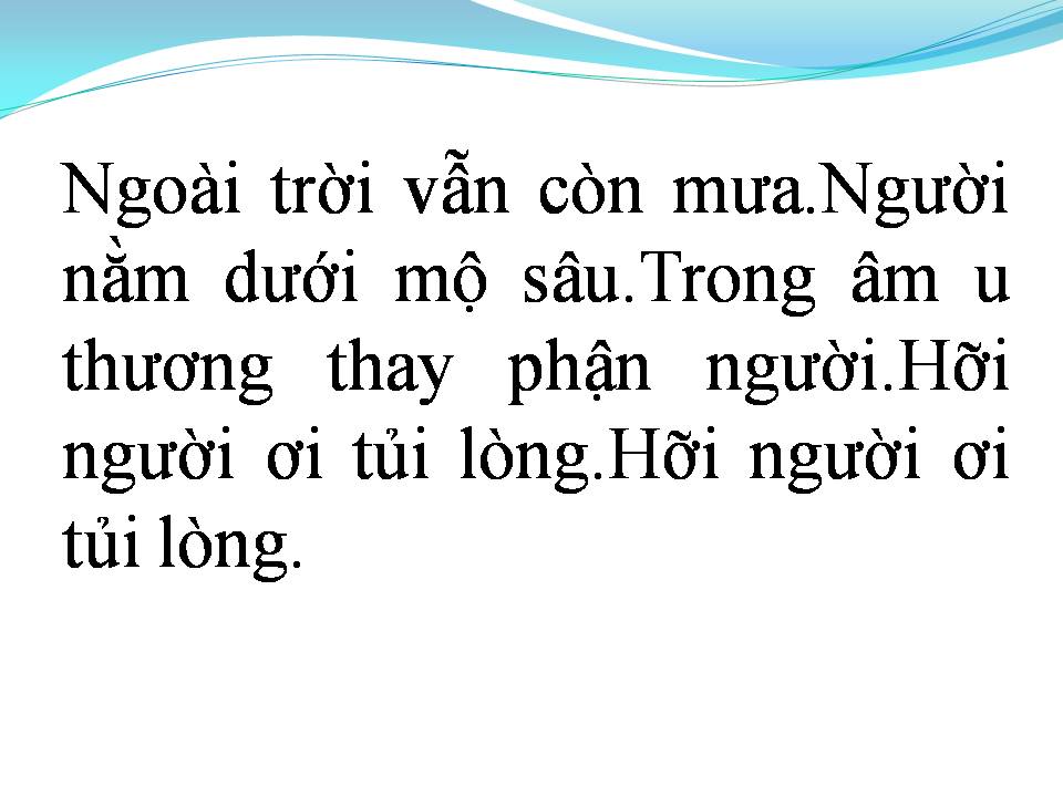 Lời bài hát ANH ĐÃ NGỦ YÊN TRÊN QUÊ HƯƠNG
