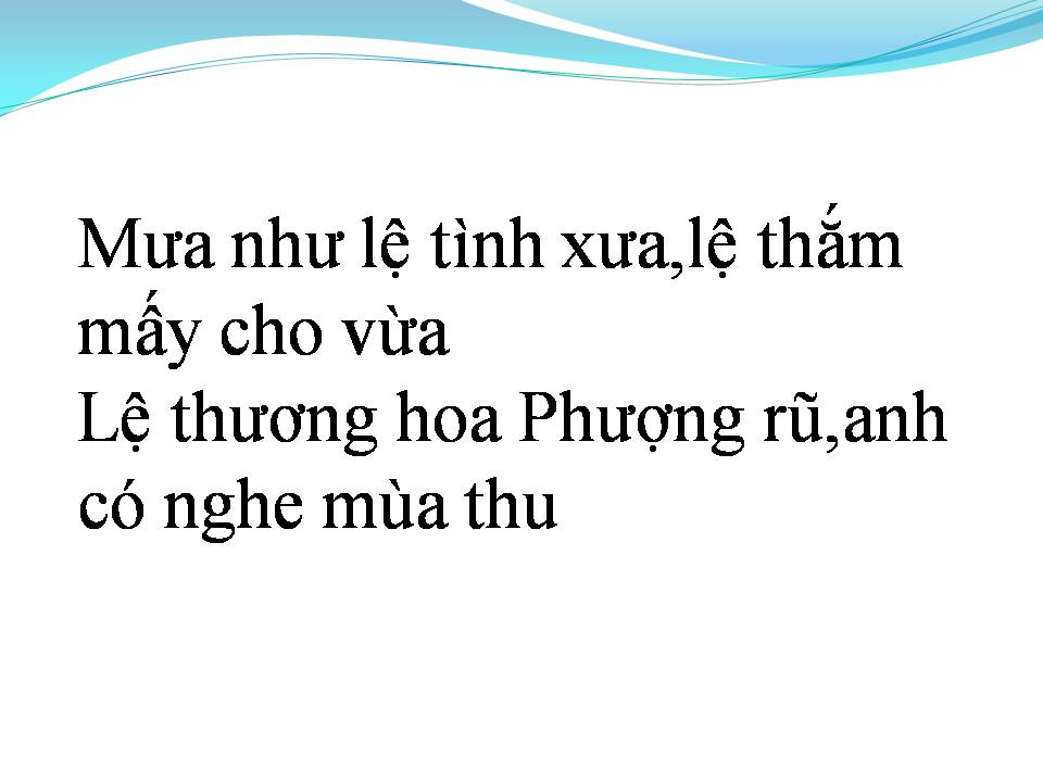 Lời bài hát ANH ĐÃ QUÊN MÙA THU