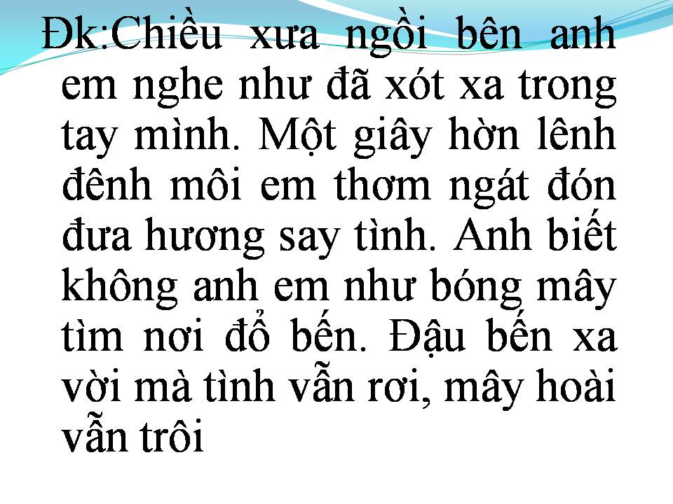 Lời bài hát ANH ĐÃ THẤY MÙA XUÂN CHƯA
