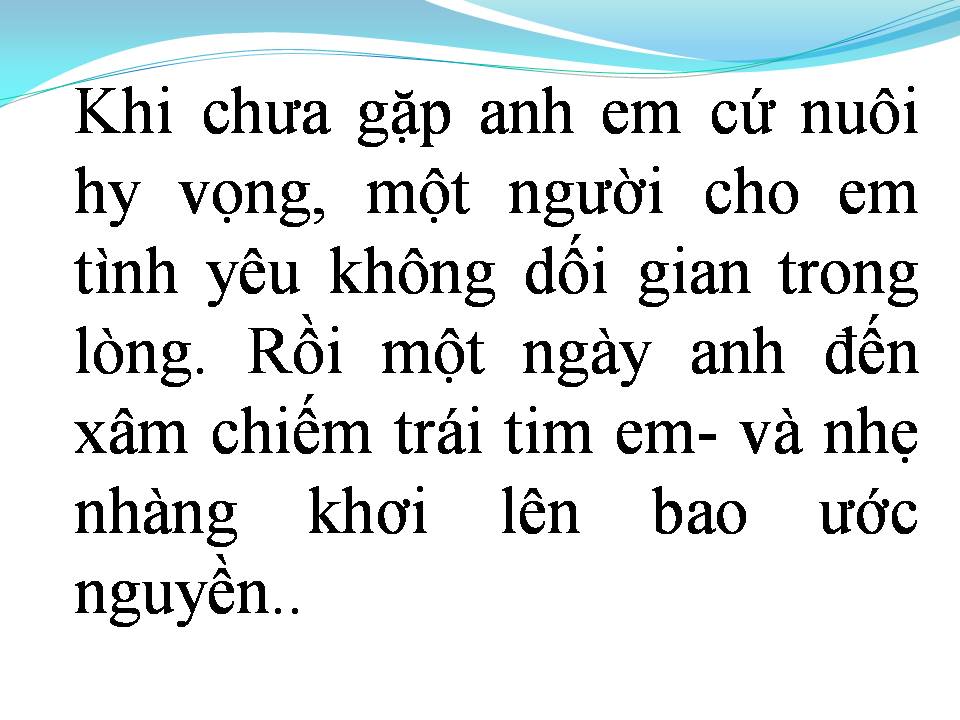 Lời bài hát ANH ĐÃ YÊU KHÔNG THẬT LÒNG