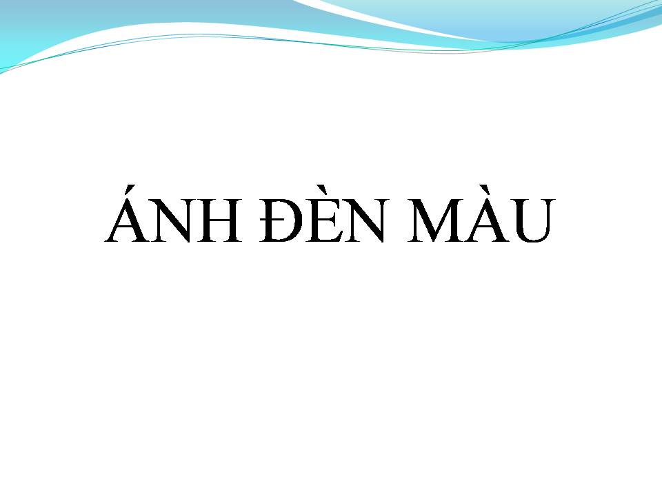 Lời bài hát ÁNH ĐÈN MÀU