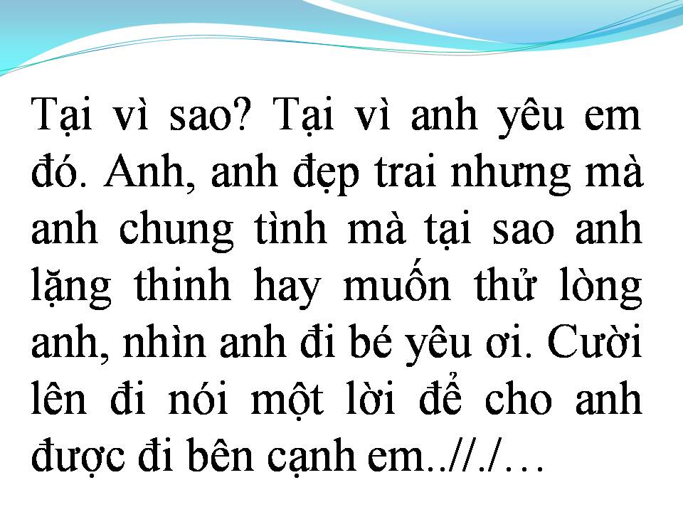 Lời bài hát ANH ĐẸP TRAI THẬT MÀ