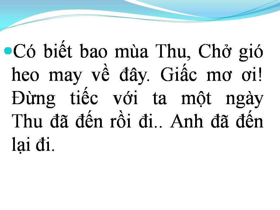 Lời bài hát ANH ĐẾN RỒI ĐI