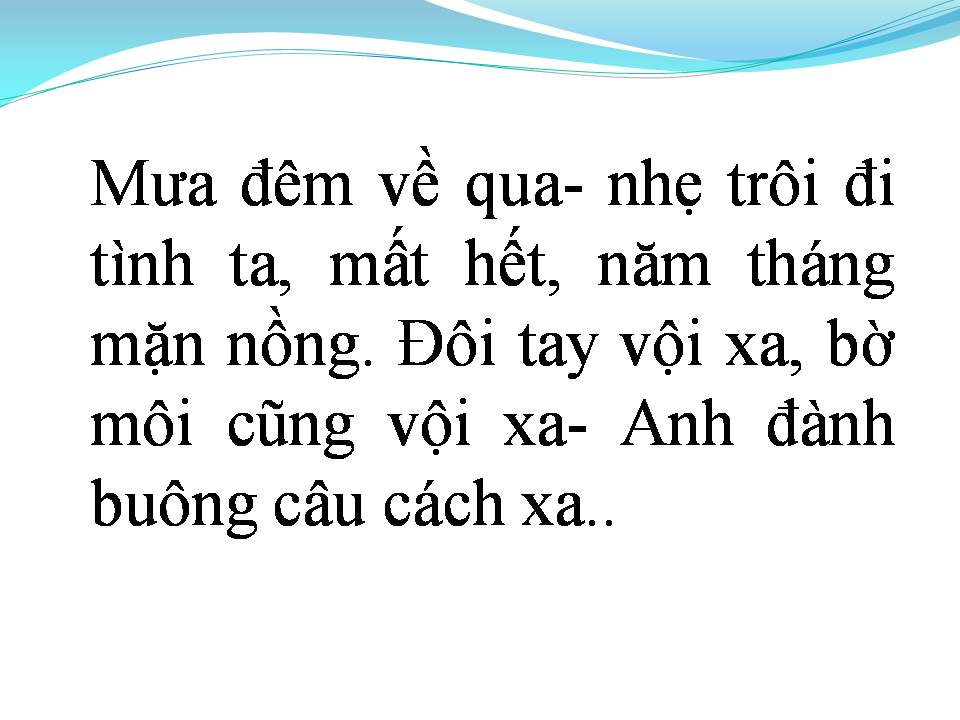 Lời bài hát ANH ĐỪNG ĐI