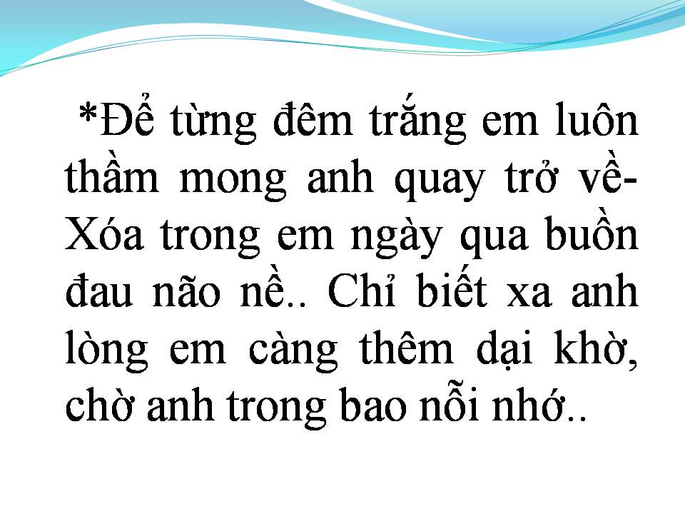 Lời bài hát ANH ĐỪNG ĐI