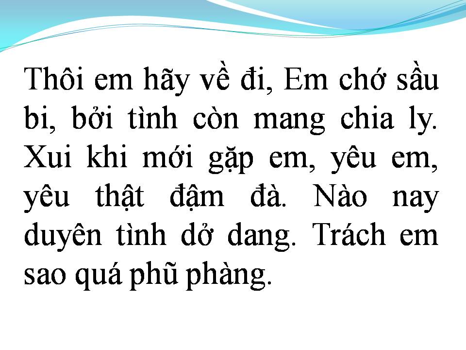 Lời bài hát ANH HÃY VỀ ĐI
