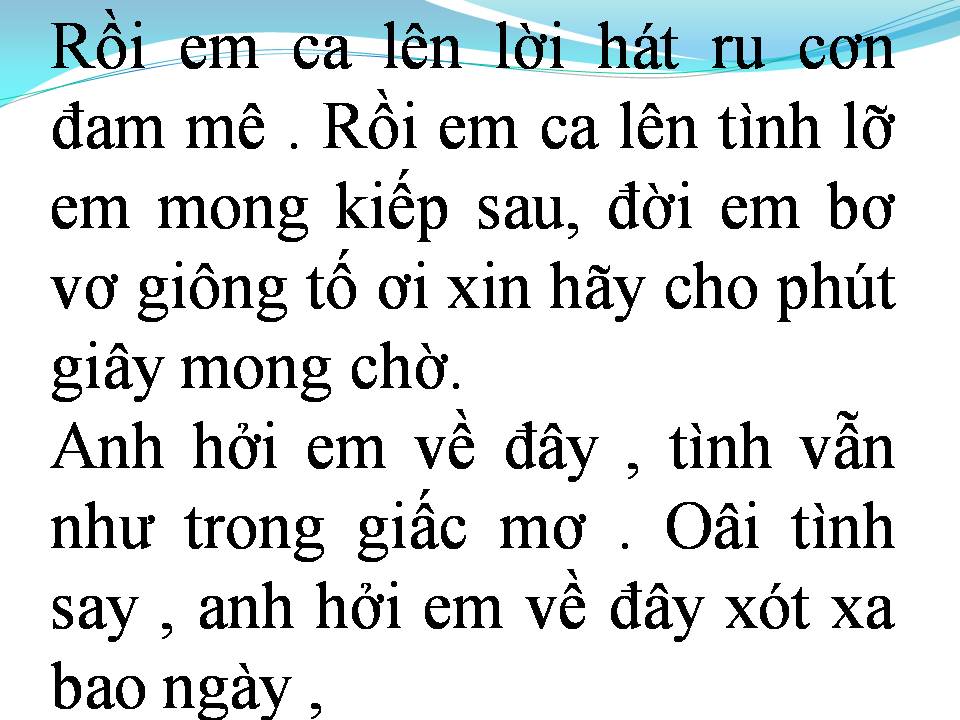 Lời bài hát ANH HỞI EM VỀ ĐÂY