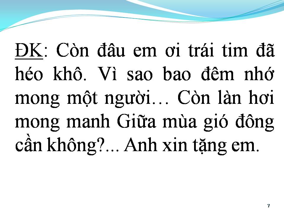 Lời bài hát ANH KHÔNG CÒN GÌ CHO EM