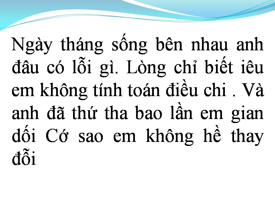 Lời bài hát ANH KHÔNG CÒN GÌ ĐỂ NÓI VỚI EM