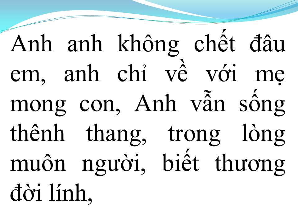 Lời bài hát ANH KHÔNG CHẾT ĐÂU EM