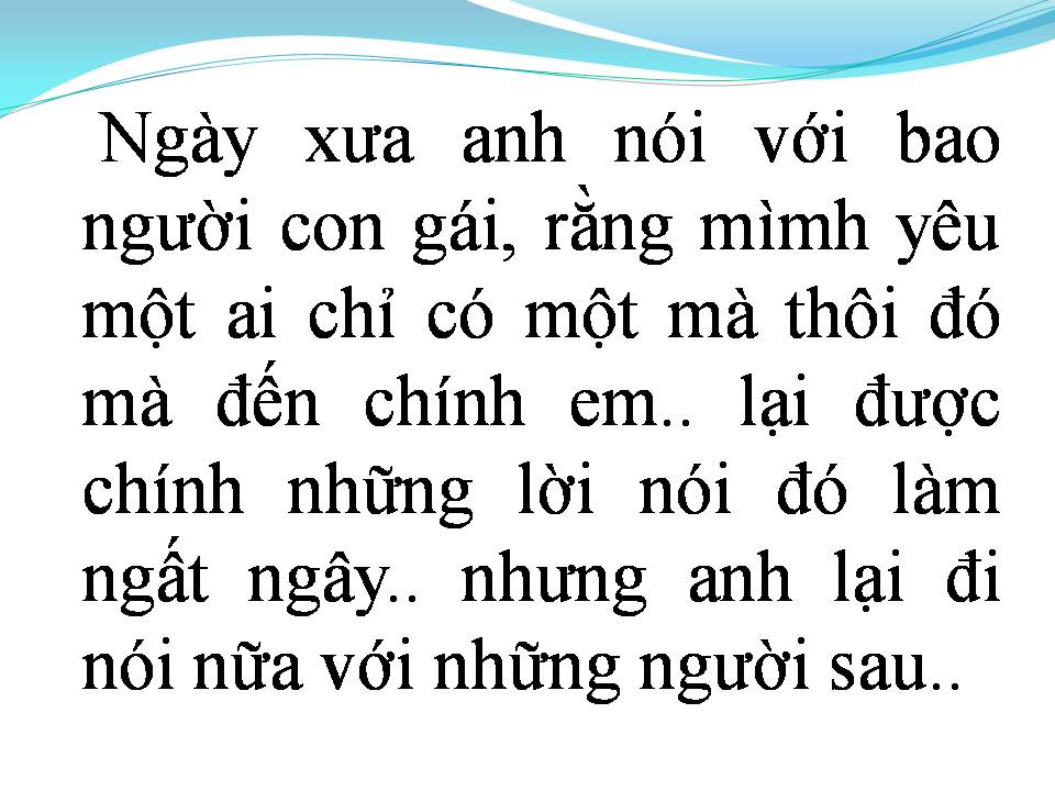 Lời bài hát ANH KHÔNG MUỐN BẤT CÔNG VỚI EM