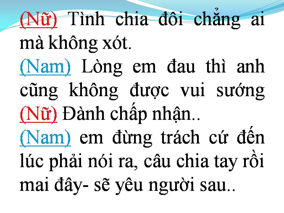 Lời bài hát ANH KHÔNG MUỐN BẤT CÔNG VỚI EM